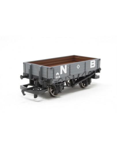 HORNBY OO SCALE Wagon - R6740 - 3 Plank Open Wagon - North British - Grey