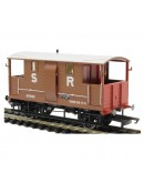 HORNBY OO SCALE Wagon - R6913 - ex LSWR 24 Ton Goods Brake Van # 55062 SR Brown with Red Ends