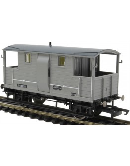 HORNBY OO SCALE Wagon - R6915A - Ex LSWR 24 Ton Goods Brake Van # S55032 - BR Grey