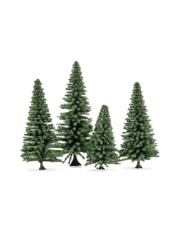 HORNBY OO ACCESSORIES - 7206 - CLASSIC TREES FIR TREES, 8-12cm x 4pcs HRR7206