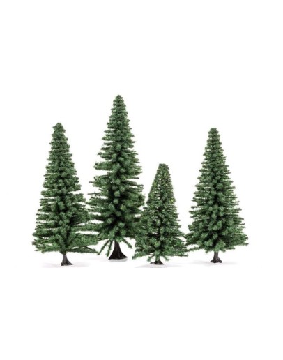 HORNBY OO ACCESSORIES - 7206 - CLASSIC TREES FIR TREES, 8-12cm x 4pcs HRR7206