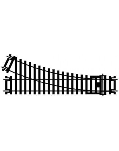 HORNBY OO SCALE SETTRACK - R8073 - Standard Right Hand Point [2nd Radius - 438 mm] 168mm Straight