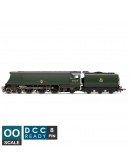 HORNBY OO SCALE STEAM LOCOMOTIVE - R3861 - BR Merchant Navy Class 4-6-2 # 35017 Belgian Marine - BR Green with Early Crest
