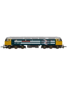 HORNBY RAILROAD PLUS ENHANCED LIVERY OO SCALE DIESEL LOCOMOTIVE - R30040TTS BR CLASS 47 #47583 HRR30040TS