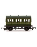 HORNBY RAILROAD OO SCALE CARRIAGE - R4672 - Freelance 4 wheel Coach - Southern Railway Green