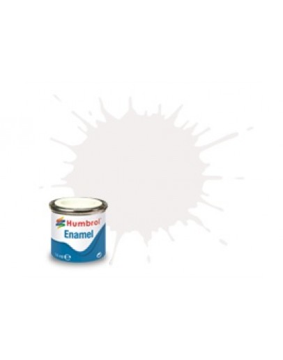 HUMBROL ENAMEL PAINT - 034 - White Matt 14ml