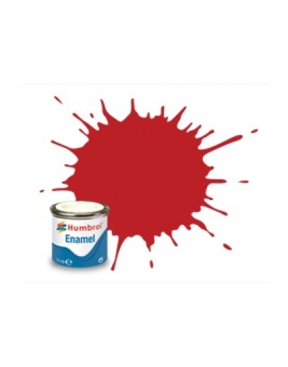 HUMBROL ENAMEL PAINT - 060 - Scarlett Matt 14ml