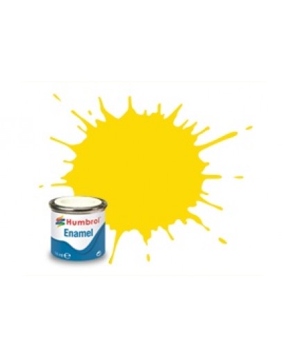 HUMBROL ENAMEL PAINT - 069 - Yellow Gloss 14ml