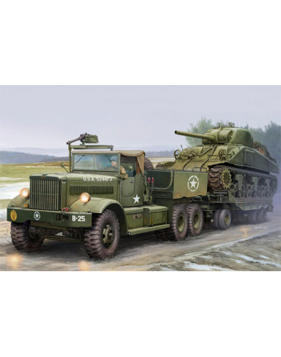 I LOVE KIT 1/35 SCALE PLASTIC MILITARY MODEL KIT - 63502 - US M19 TANK TRANSPORTER WITH SOFT TOP CAB ILK63502