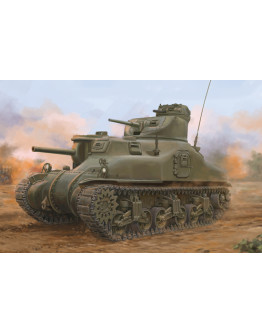 I LOVE KIT 1/35 SCALE PLASTIC MILITARY MODEL KIT - 63516 - M3A1 Medium Tank