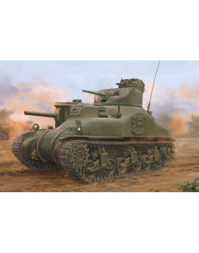 I LOVE KIT 1/35 SCALE PLASTIC MILITARY MODEL KIT - 63516 - M3A1 Medium Tank