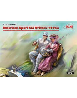 ICM 1/24 SCALE PLASTIC  FIGURES  - 24014 - AMERICAN SPORTS CAR DRIVERS 1910 ICM24014