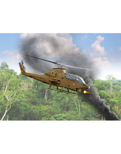 ICM 1/32 SCALE PLASTIC MODEL AIRCRAFT KIT - 32060 - AH-1G COBRA HELICOPTER GUNSHIP ICM32060