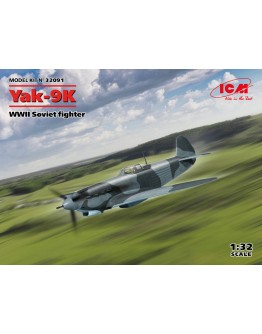 ICM 1/32 SCALE PLASTIC MODEL AIRCRAFT KIT - 32091 - YAK-9K WW II SOVIET FIGHTER - ICM32091