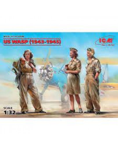 ICM 1/35 SCALE PLASTIC MILITARY FIGURES - 32108 - US WASP WW2 ICM32108