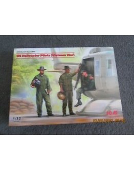ICM 1/32 SCALE PLASTIC MILITARY FIGURES - 32114 - US HELICOPTER PILOTS ICM32114