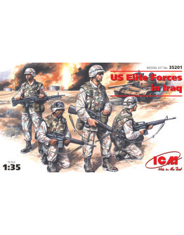 ICM 1/35 SCALE PLASTIC MILITARY FIGURES - 35201 - U.S IN IRAQ ICM35201