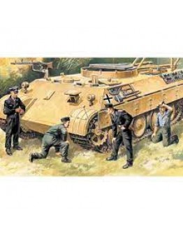 ICM 1/35 SCALE PLASTIC MILITARY FIGURES - 35211 - GERMAN TANK CREW ICM35211