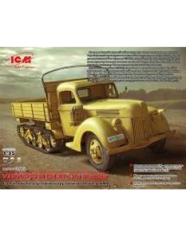 ICM 1/35 SCALE PLASTIC MILITARY MODEL KIT - 35412 - SDKFS.38 WW2 SEMI TRACKED TRUCK ICM35412