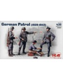 ICM 1/35 SCALE PLASTIC MILITARY FIGURES - 35561 - WW II GERMAN PATROL [1939 - 1942] - ICM35561