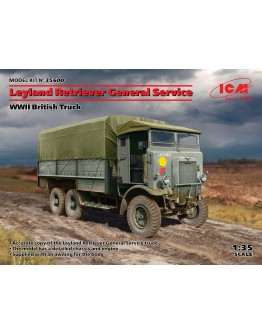 ICM 1/35 SCALE PLASTIC MILITARY MODEL KIT - 35600 - Leyland Retriever General Service WWII British Truck