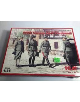 ICM 1/35 SCALE PLASTIC MILITARY FIGURES - 35611 - WW2 GERMAN STAFF PERSONNEL ICM35611