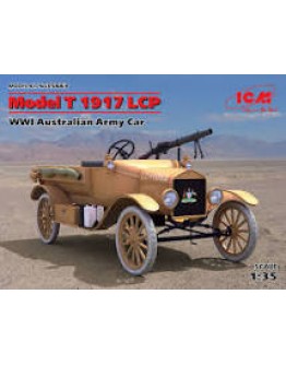 ICM 1/35 SCALE PLASTIC MILITARY MODEL KIT - 35663 - FORD T AUSTRALIAN ARMY 1917 LCP  ICM35663
