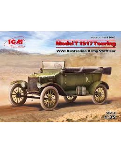 ICM 1/35 PLASTIC MILITARY MODEL MODEL T WW1 AUSTRALIAN STAFF CAR ICM35667