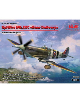 ICM 1/48 SCALE PLASTIC AIRCRAFT - 48060  SUPERMARINE SPITFIRE MK IXC 'BEER DELIVERY' ICM48060