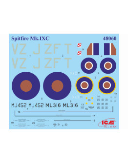 ICM 1/48 SCALE PLASTIC AIRCRAFT - 48060  SUPERMARINE SPITFIRE MK IXC 'BEER DELIVERY' ICM48060