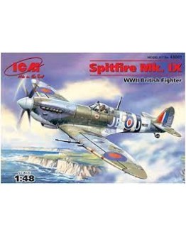 ICM 1/48 SCALE PLASTIC MODEL AIRCRAFT KIT - 48061 - SUPERMARINE SPITFIRE MK IX WW II BRITISH FIGHTER ICM48061