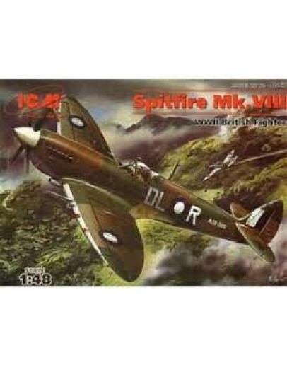 ICM 1/48 SCALE PLASTIC MODEL AIRCRAFT KIT - 48067 - SUPERMARINE SPITFIRE MK VIII WW II RAAF FIGHTER  ICM48067