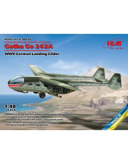 ICM 1/48 SCALE PLASTIC MODEL AIRCRAFT KIT - 48226 - WWII GERMAN GOTHA GO 242A ICM48226