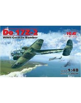 ICM 1/48 SCALE PLASTIC MODEL AIRCRAFT KIT - 48244 - GERMAN DO17Z-2 BOMBER ICM48244