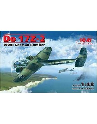 ICM 1/48 SCALE PLASTIC MODEL AIRCRAFT KIT - 48244 - GERMAN DO17Z-2 BOMBER ICM48244