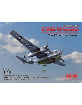 ICM 1/48 SCALE PLASTIC MODEL AIRCRAFT KIT - 48282 - A-26B-15 INVADER WW2 AMERICAN BOMBER ICM48282