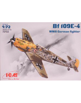 ICM 1/72 SCALE PLASTIC MODEL AIRCRAFT KIT - 72132 - BF109E-4 GERMAN FIGHTER ICM72132