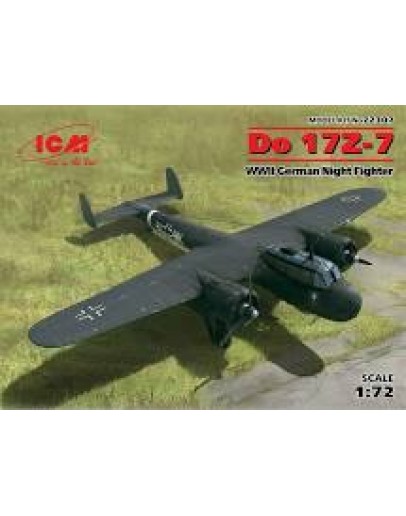 ICM 1/72 SCALE PLASTIC MODEL AIRCRAFT KIT - 72307 - DO 17Z-7 GERMAN NIGHT FIGHTER ICM72307