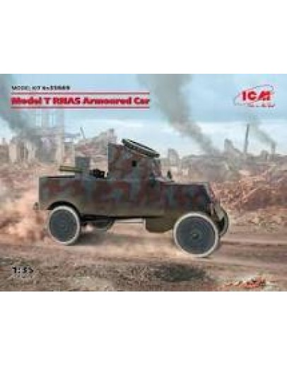 ICM 1/35 SCALE PLASTIC MILITARY MODEL KIT - 35669 - RNAS ARMED CAR ICM35669