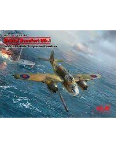 ICM 1/48 SCALE PLASTIC AIRCRAFT - 48310  BRISTOL BEAUFORT MK1 RAF ICM48310 