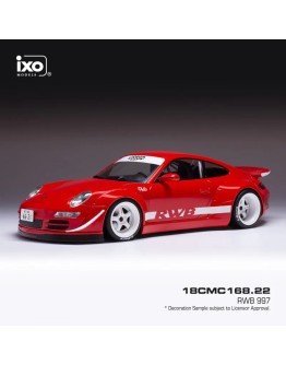 iXO MODELS 1/18 DIE-CAST MODEL  18CMC168.22  - RWB PORSCHE 997 - RED - IXO18CM168