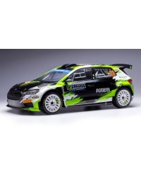 iXO MODELS 1/18 DIE-CAST MODEL  18RMC155A.22  - SCODA FABIA RALLY 2 #23 RALLYE MONTE-CARLO 2023 - IXO18MC15A