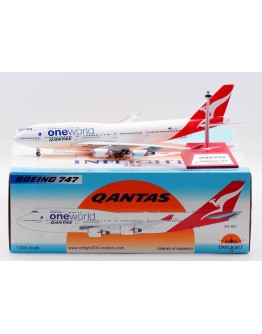 INFLIGHT200 1/200 SCALE DIE-CAST MODEL - IF744QA0523 - QANTAS BOEING 747 (ONE WORLD LIVERY)