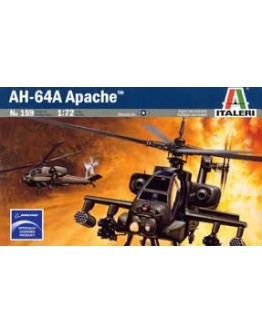 ITALERI 1/72 SCALE MODEL MILITARY KIT - 0159S APACHE AH-64A IT0159S