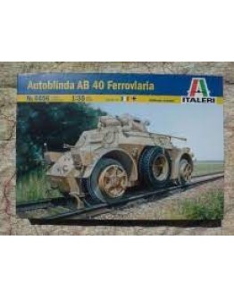 ITALERI 1/35 SCALE MODEL MILITARY KIT - 06456 - WW2  GERMAN AUTOBLINDA AB 40 FERROVIARIA ARMOURED CAR IT06456