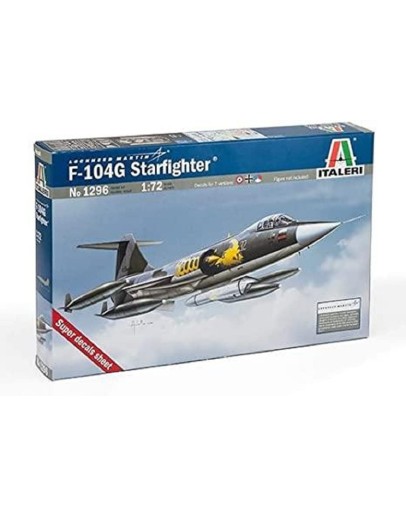 ITALERI 1/72  SCALE MODEL AIRCRAFT KIT - 1296S - F-104G STARFIGHTER