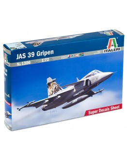 ITALERI 1/72  SCALE MODEL AIRCRAFT KIT - 1306S -  JAS 39 Gripen 