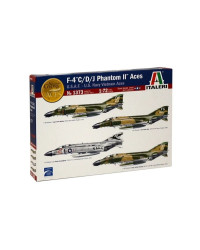 ITALERI 1/72  SCALE MODEL AIRCRAFT KIT - 1373S - F-4 C/D/J PHANTOM II ACES KIT