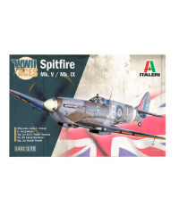 ITALERI 1/72  SCALE MODEL AIRCRAFT KIT - 1482S - SUPERMARINE SPITFIRE MK V/MK IX