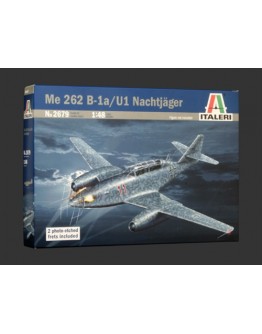 ITALERI 1/48 SCALE MODEL AIRCRAFT KIT - 2679S - Messerschmitt ME 262 B-1A / U1